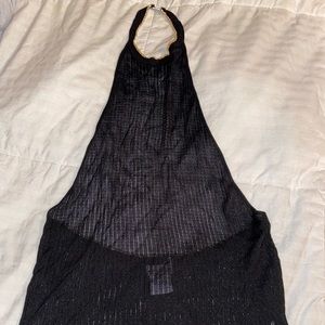 Vintage Versace Classic Halter Knit Top 42